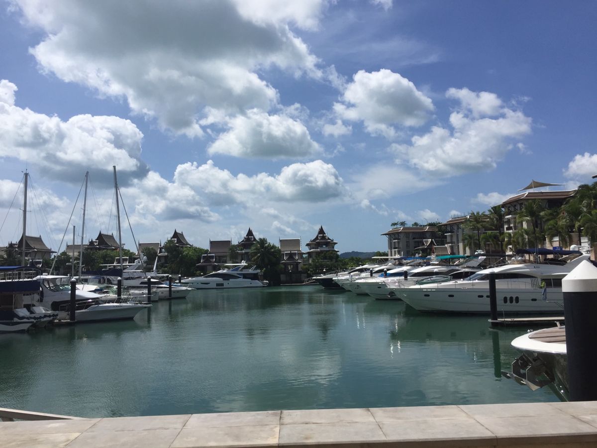 ピピ島に向かうプーケットのマリーナが素敵すぎました🤗