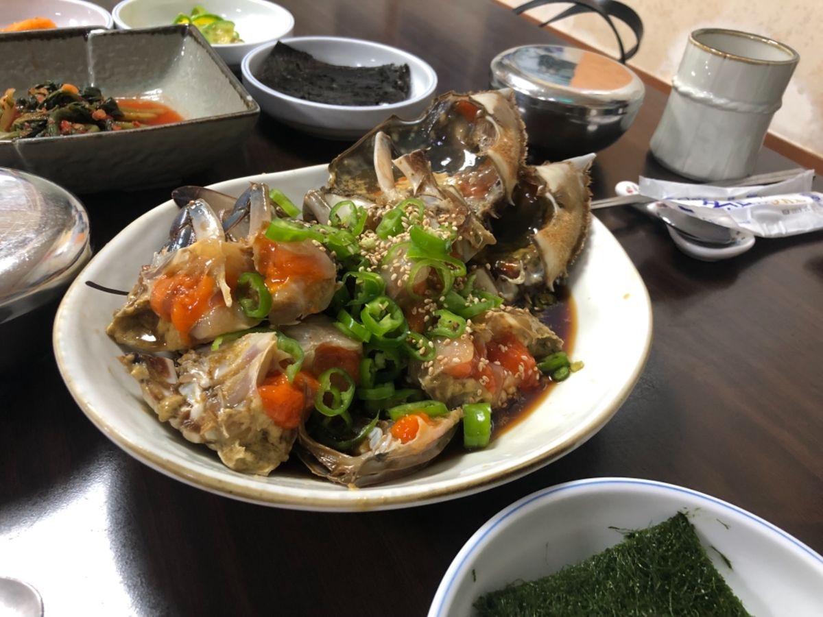 1日目:真味食堂のカンジャンケジャン🦀 予約必須です