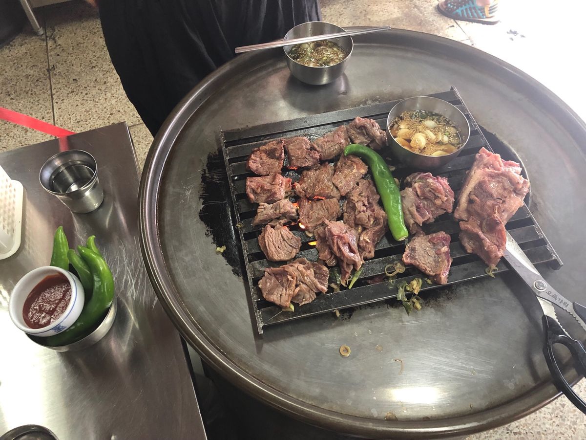 2日目:ドラム缶で焼肉