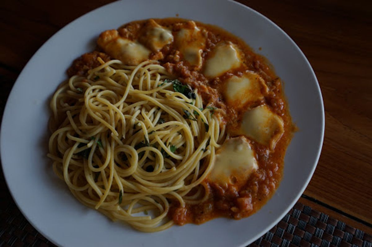 ポッパ山を後にし、ポッパ山を上から眺めることができる絶景レストラン

「P...