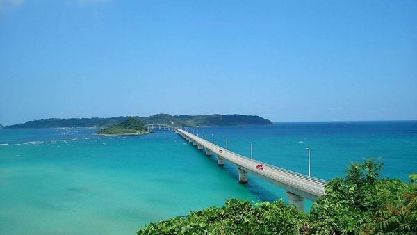 日本・山口県「角島大橋」の写真