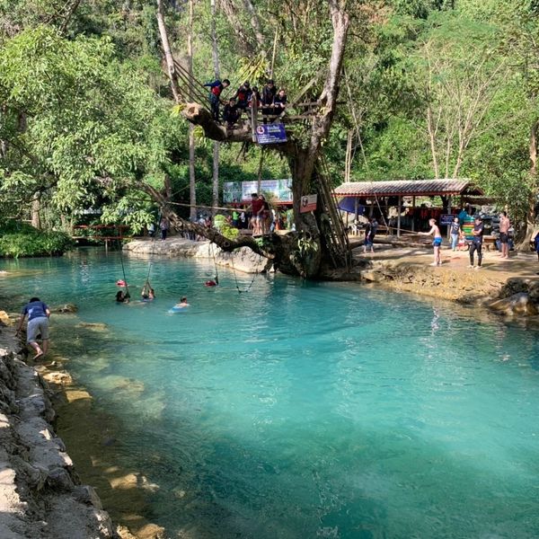 ラオス人民民主共和国「ラオス」の写真：2019/01/03 《バンビエン》
ブ...