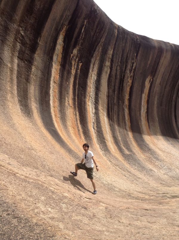 オーストラリア連邦・ゴールドコースト「ワーキングホリデー」の写真：Wave rockって言われる波の形をし...