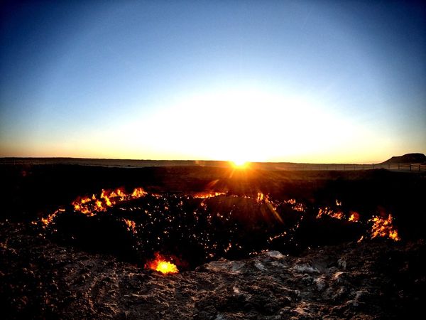 トルクメニスタン・ダルヴァザ「トルクメニスタン🇹🇲地獄の門」の写真