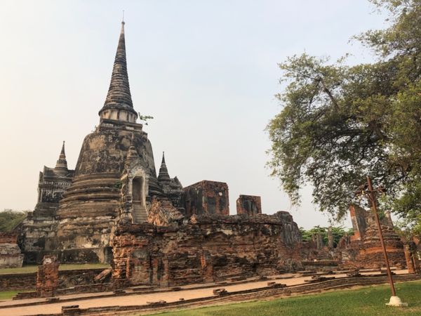 タイ・アユタヤ「タイ:アユタヤ」の写真：アユタヤ遺跡