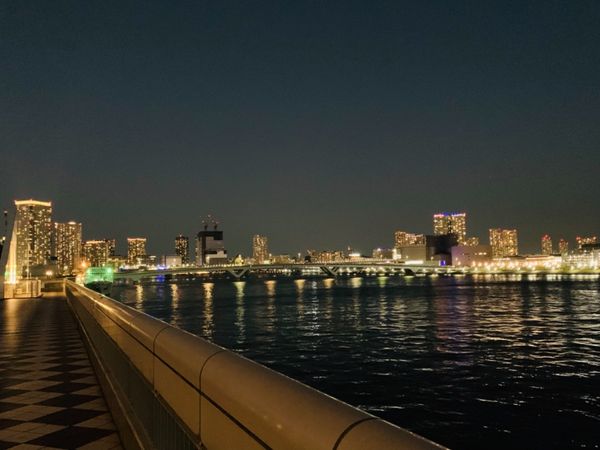 日本「東京 とある埠頭の夜景」の写真