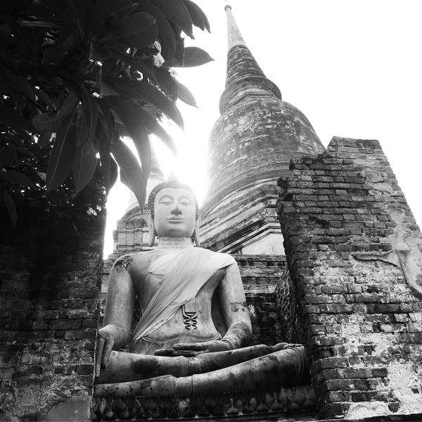 タイ・バンコク「タイ 初の1人旅」の写真：タイ。アユタヤの仏像。
