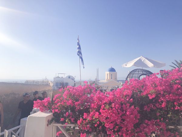 ギリシャ・サントリーニ「ヨーロッパ💶」の写真：ベルギー→アテネ経由→サントリーニ島
初...