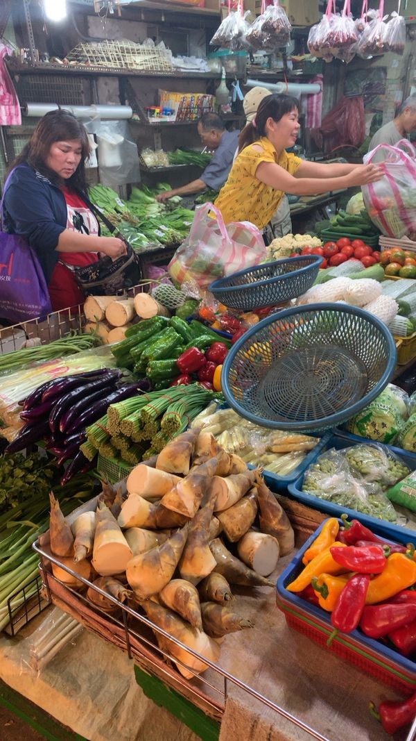 台湾・台北「再会の台湾」の写真：淡水の朝市