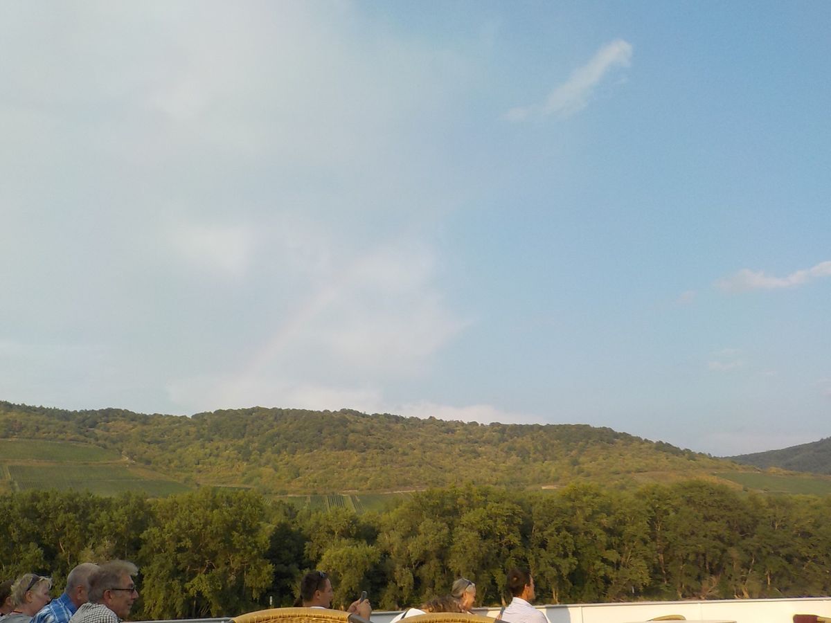 午後はライン川へ。
虹も出てて癒された〜。