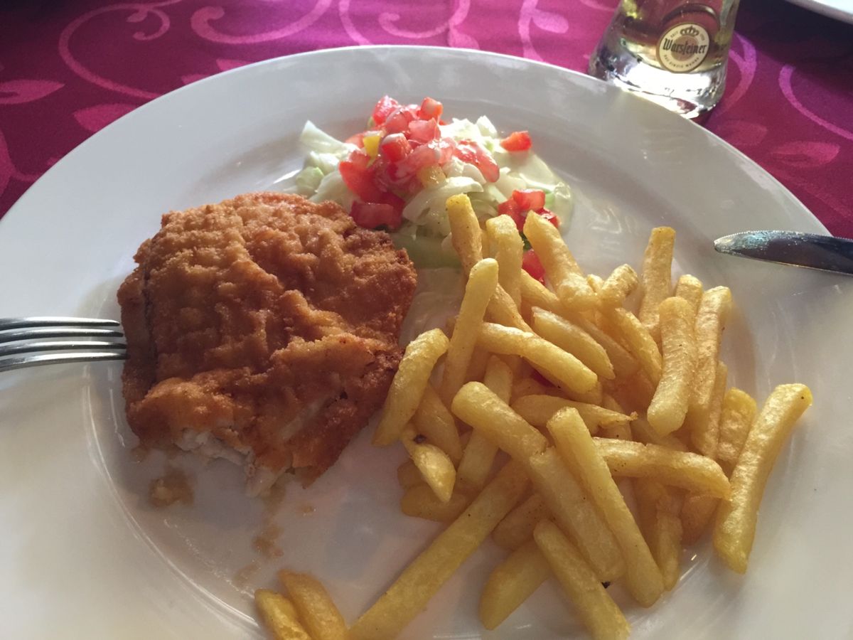 最後の晩餐。
ビールも肉もワインも美味しかった！