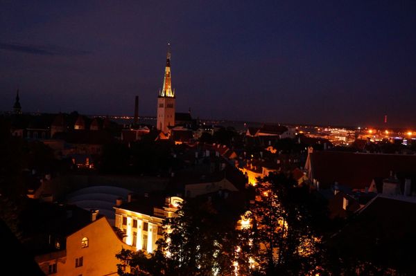 エストニア・タリン「エストニア一日観光🇪🇪」の写真：夜景も綺麗でした。寒かったけどね。