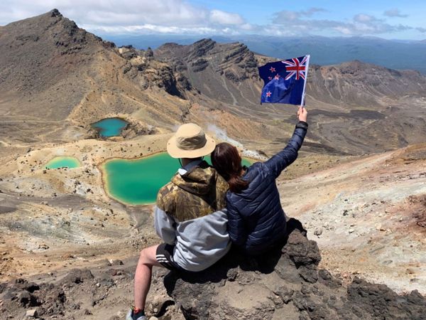 ニュージーランド・北島、南島「ニュージーランドのキャンプ」の写真