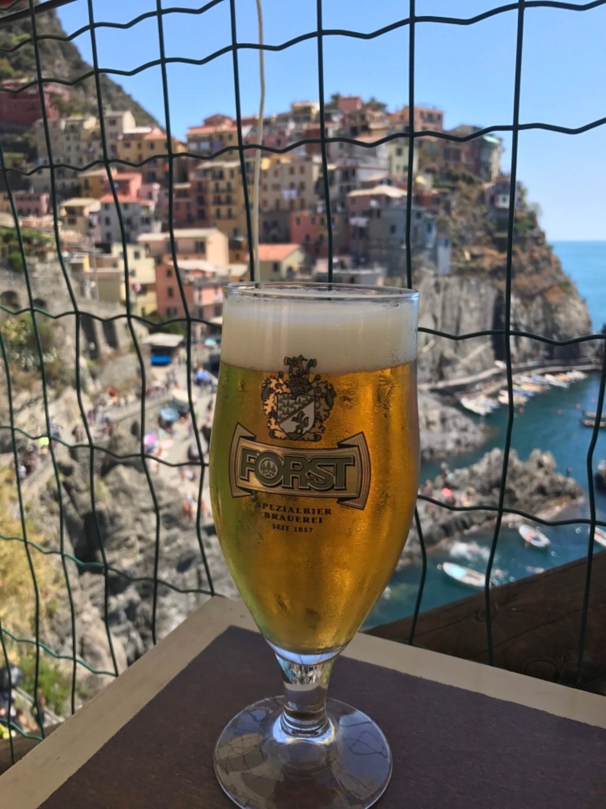 絶景を眺めながらの🍺
