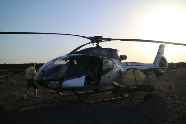 エチオピア・アディスアベバ、メケレ「エチオピア🇪🇹ダナキルツアー」の写真：ダナキルツアーでエルタアレ火山。火山まで...