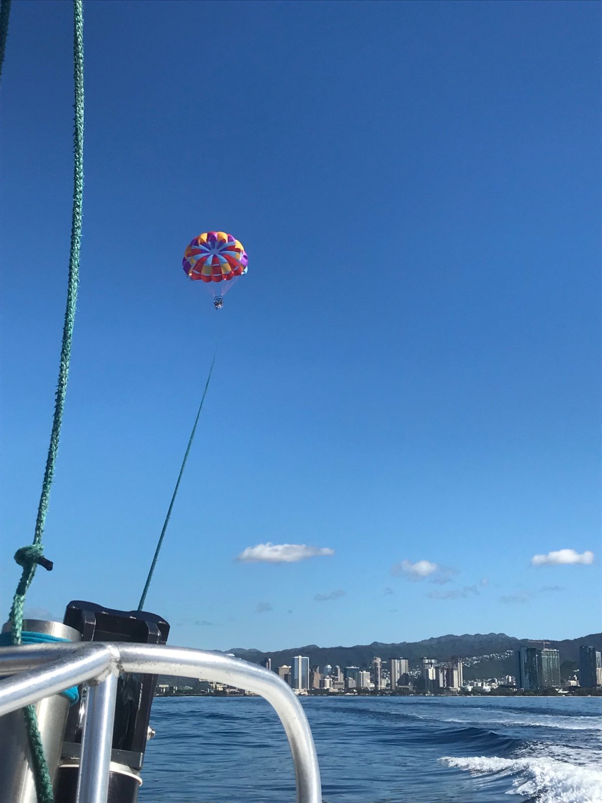初パラセーリング