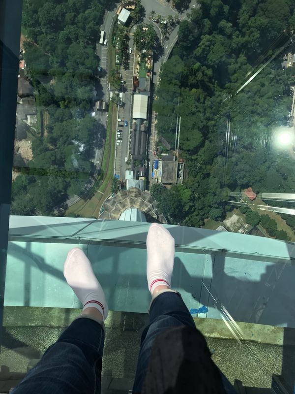 マレーシア「「クアラルンプール 初ＬＣＣ」の巻」の写真：分かりづらいけど、ＫＬタワーの展望台から...