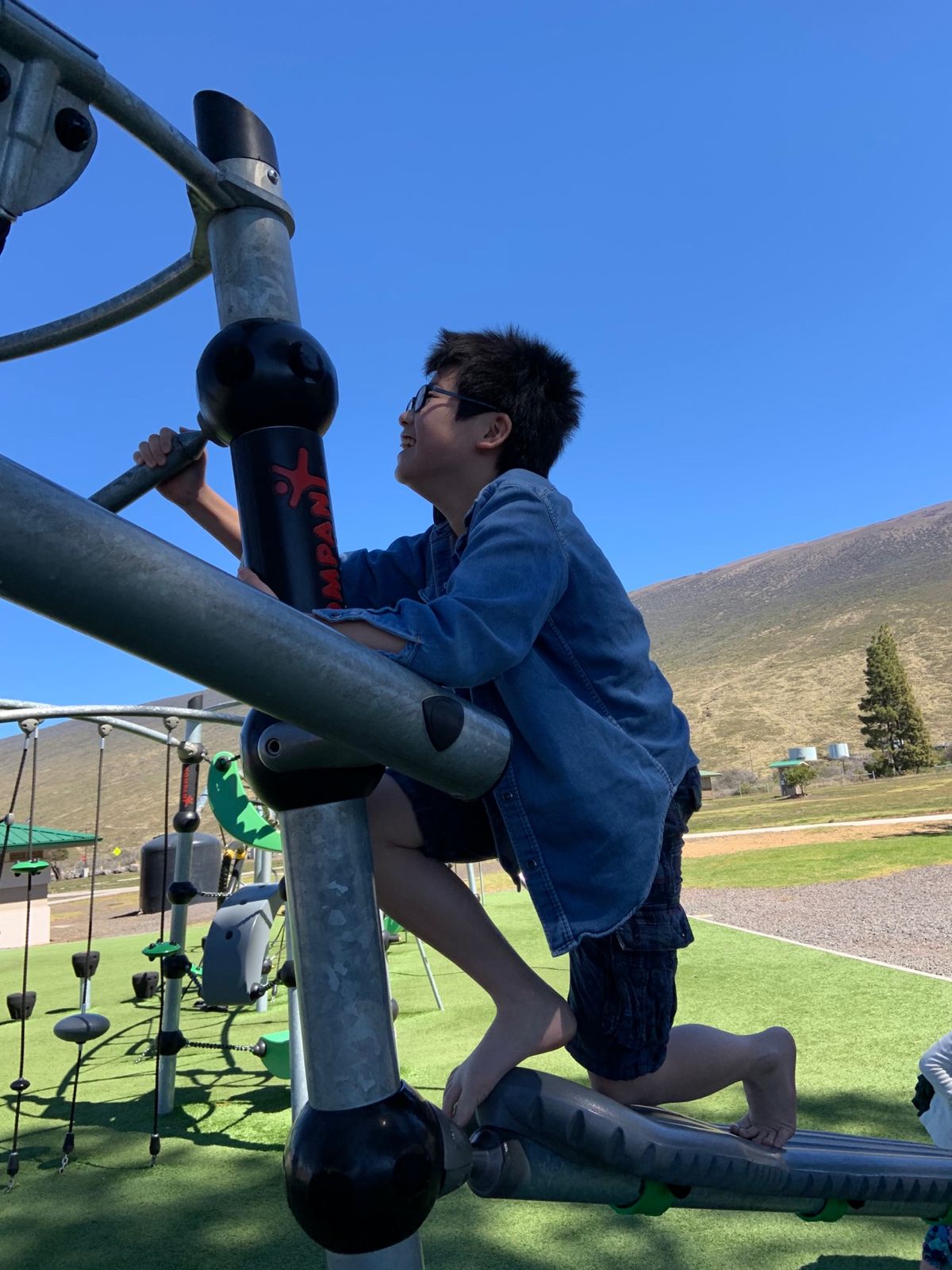 マウナケアに登る入り口のそばにある公園。 トイレ休憩もかねていつもよるので...