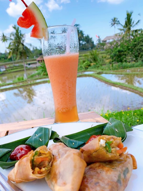 インドネシア・ウブド「バリ島ウブドの森に癒される」の写真：散歩中に見つけた、カフェbamboo k...