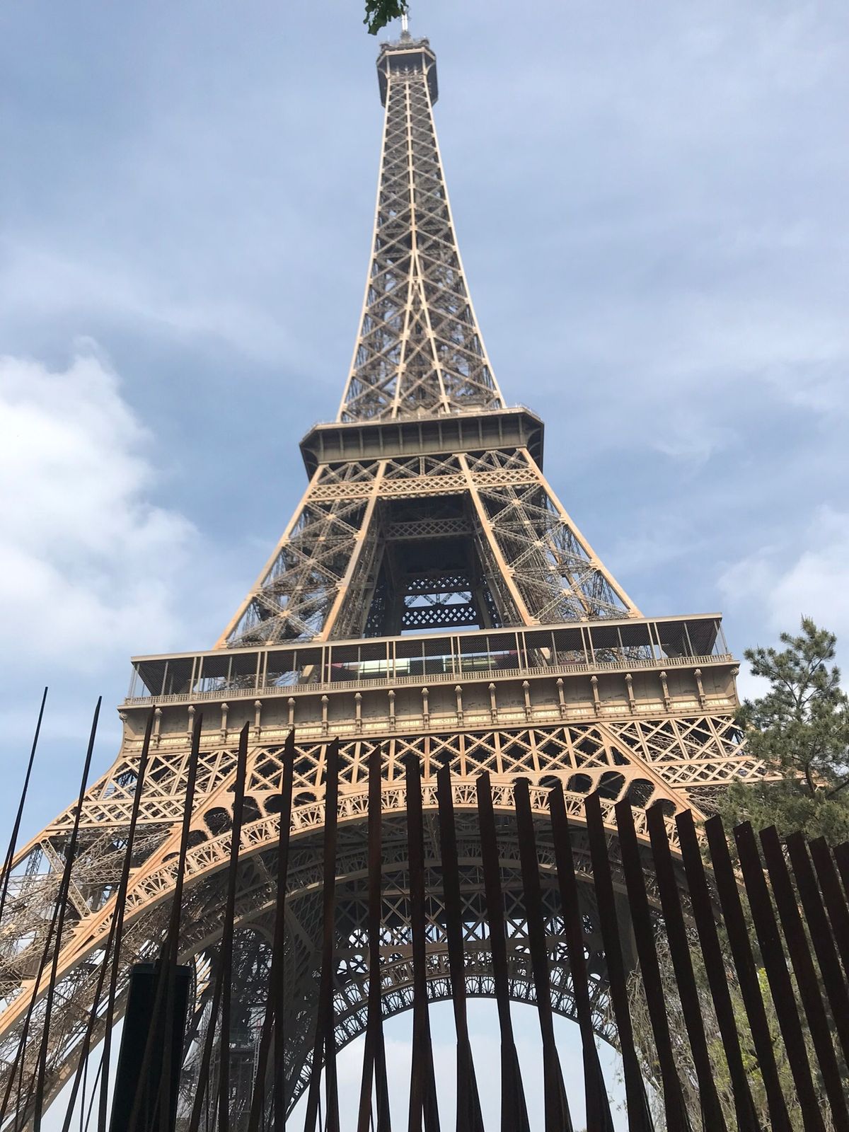 エッフェル塔は間近で見ると、ホントに刺繍のようだし、ミルクチョコのようなカ...