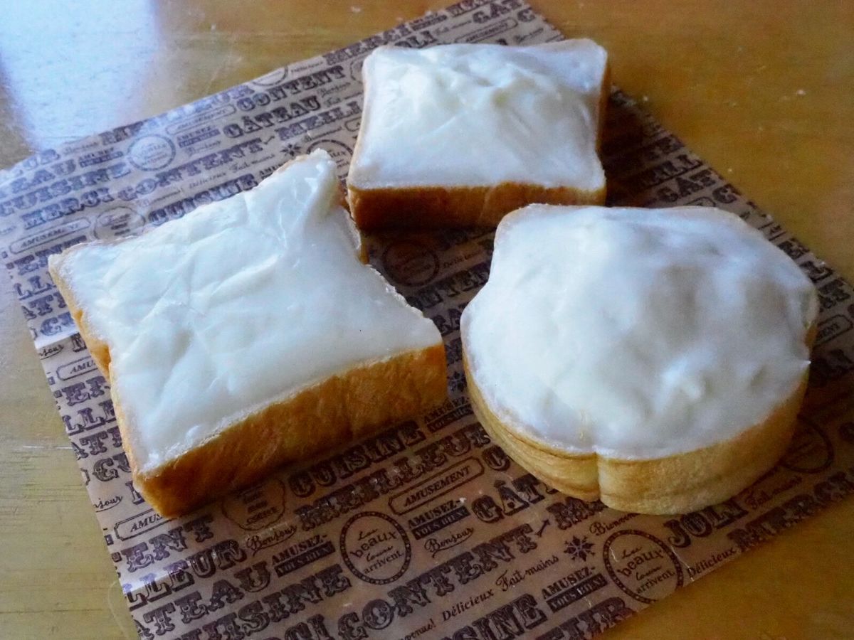 郡山市の名物、クリームボックス。市内の多くのベーカリーで販売されているので...