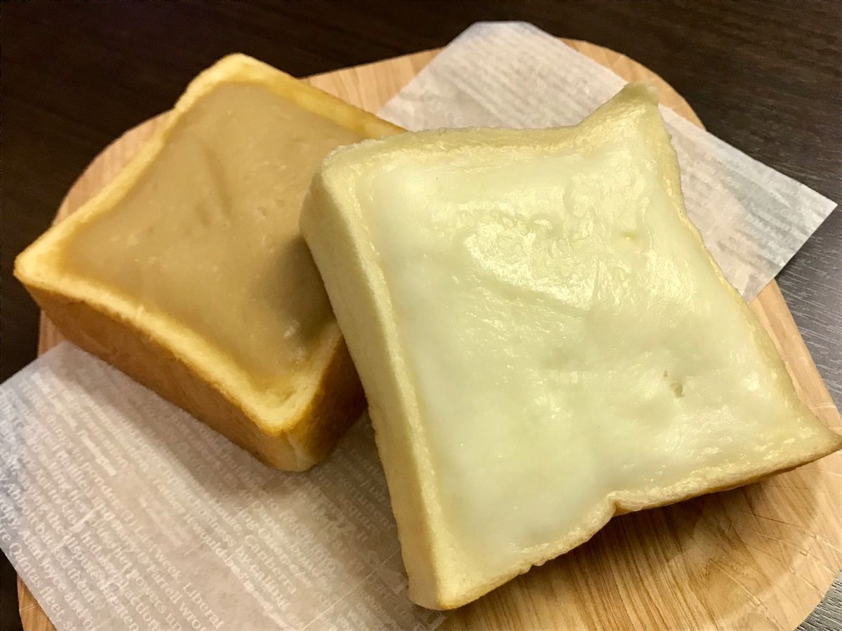 郡山市の名物、クリームボックス。市内の多くのベーカリーで販売されているので...