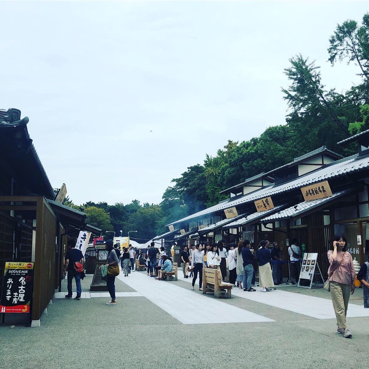 人生初の名古屋、金のシャチホコ、忍者アイス。