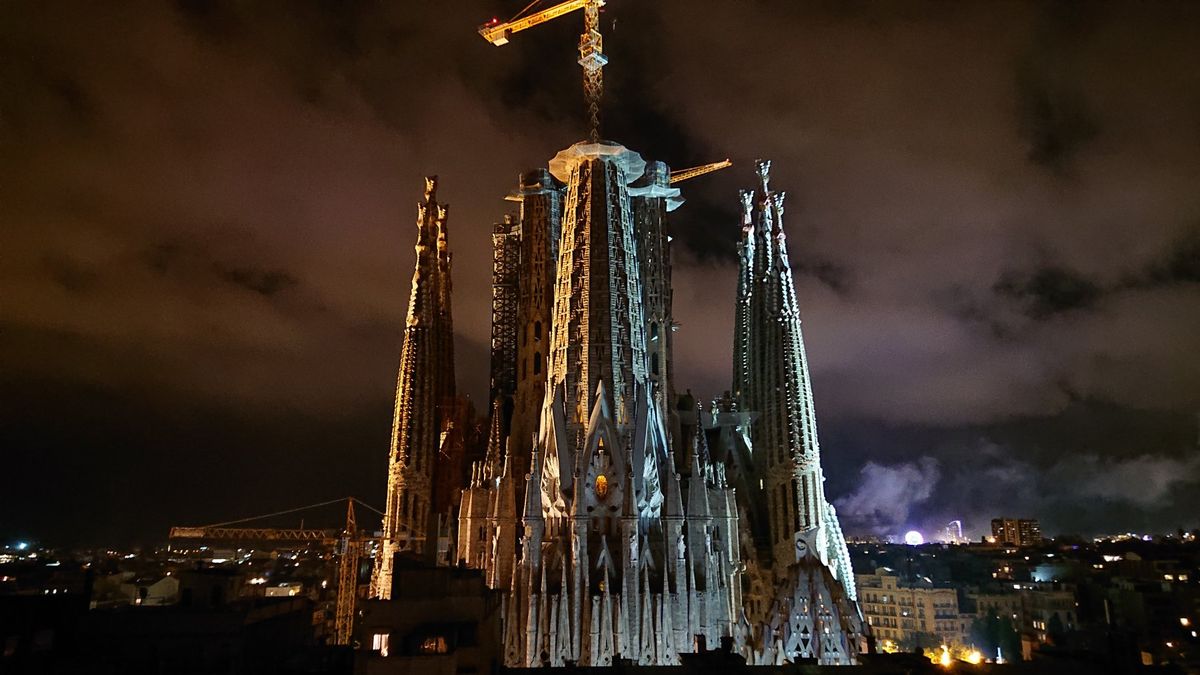 ホテルから見えたサグラダファミリア