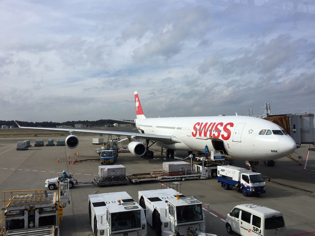 フライト✈️スイスインターナショナル