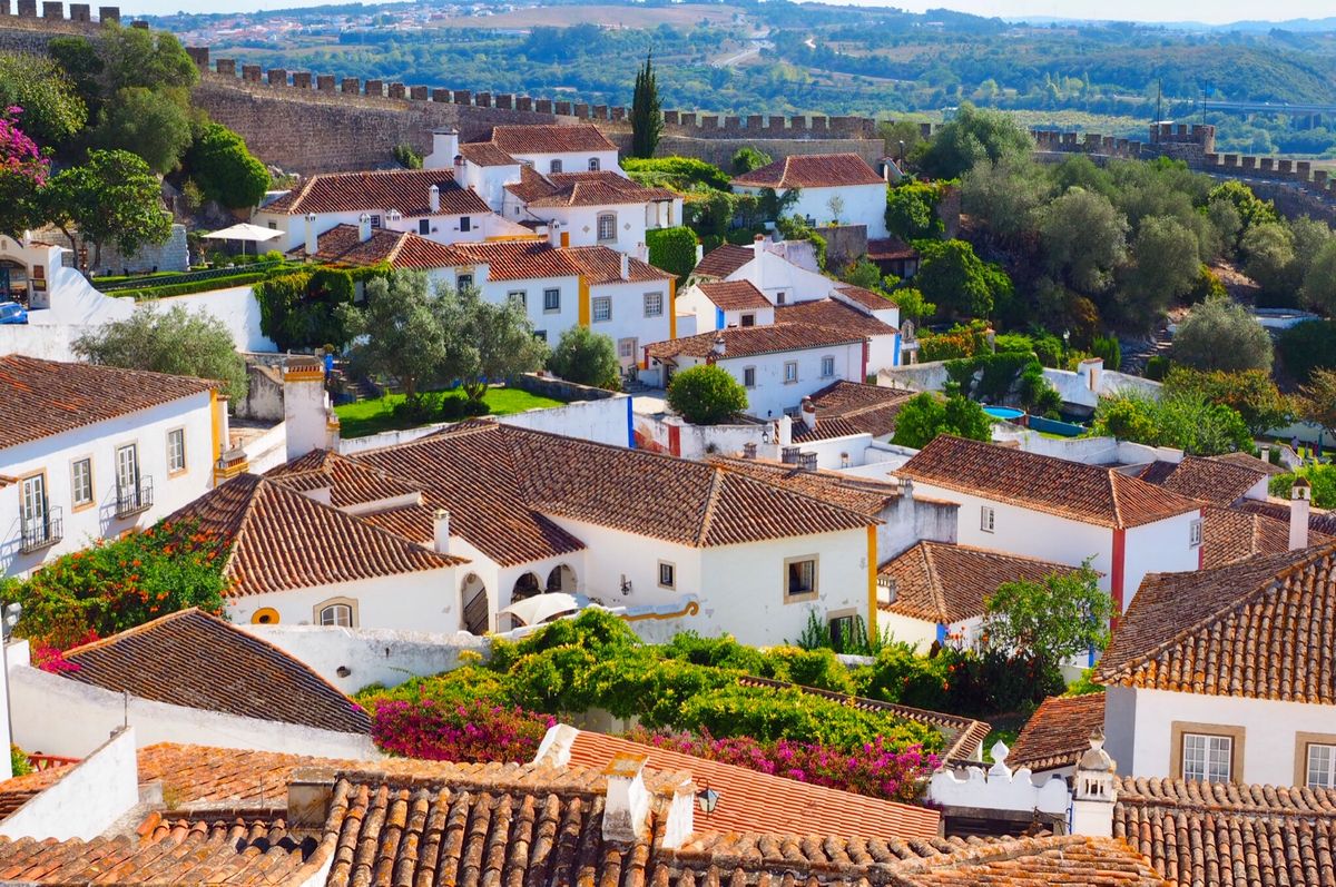 リスボンからバスで1時間の町、オビドス。