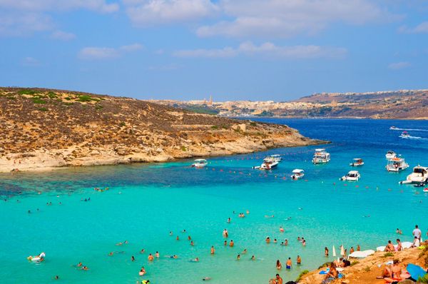 マルタ・ブルーラグーン「マルタ」の写真：コミノ島のブルーラグーン