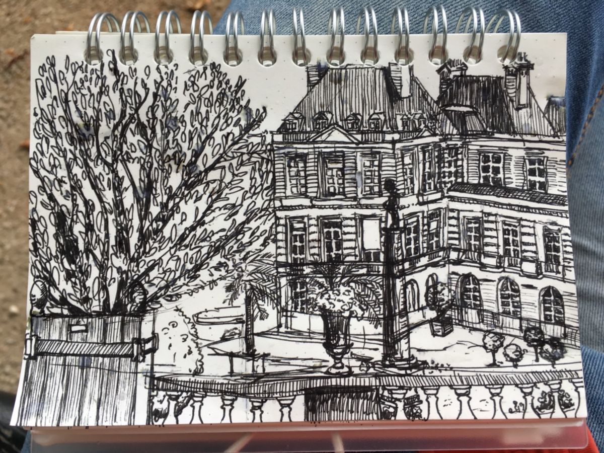 スケッチ散歩

Palais du Luxembourg の前庭

雨が降...