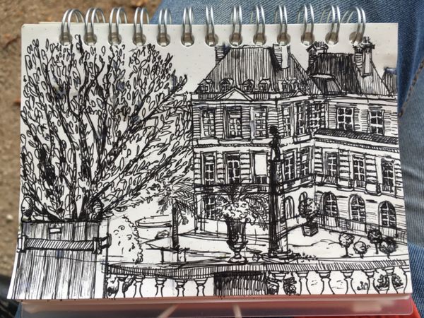 フランス・パリ「パリーベルリン スケートと一人歩き」の写真：スケッチ散歩

Palais du Lu...