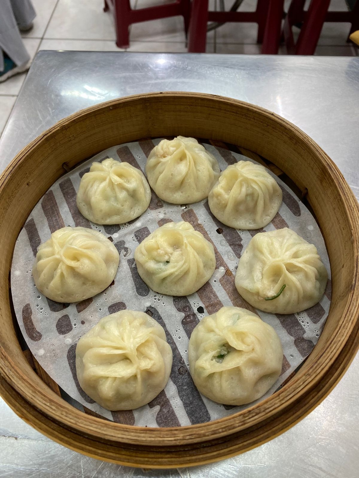 正好鮮肉小籠湯包のネギ小籠包。さっぱりしつつネギの風味がしてて食べやすい！...