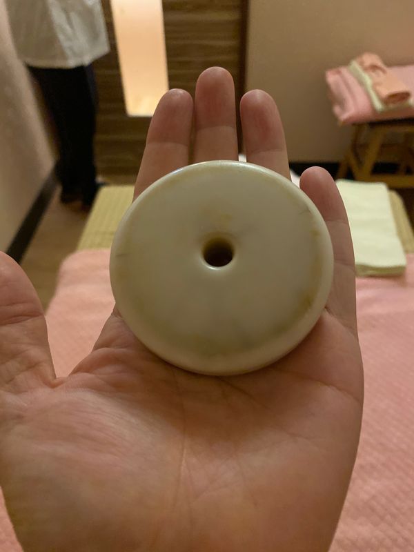 台湾・台北「【動画アップ】台湾 九份・マンゴー・酸辣湯麺の旅。」の写真：軽く首と背中をマッサージしてもらいたく近...