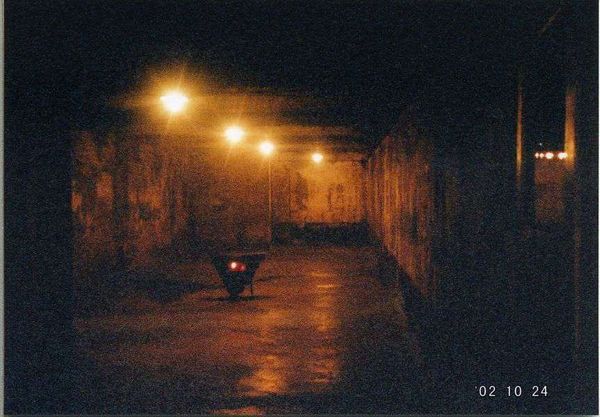 ポーランド・ワルシャワ「2002年 EU加盟前のポーランド　悲しきポーランドの歴史とアウシュビッツ強制収容所」の写真：ガス室内