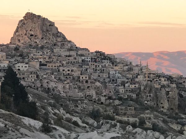 トルコ・イスタンブール「トルコ カッパドキアとイスタンブールの旅」の写真：カッパドキアの夕暮れ
忘れられない景色