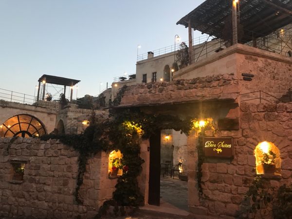 トルコ・イスタンブール「トルコ カッパドキアとイスタンブールの旅」の写真：カッパドキアの洞窟ホテル デレスイート。...