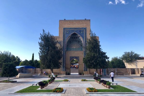 ウズベキスタン・タシケント、サマルカンド「ウズベキスタン🇺🇿旅行」の写真：グーリ・アミール廟
ティムール王のお墓。