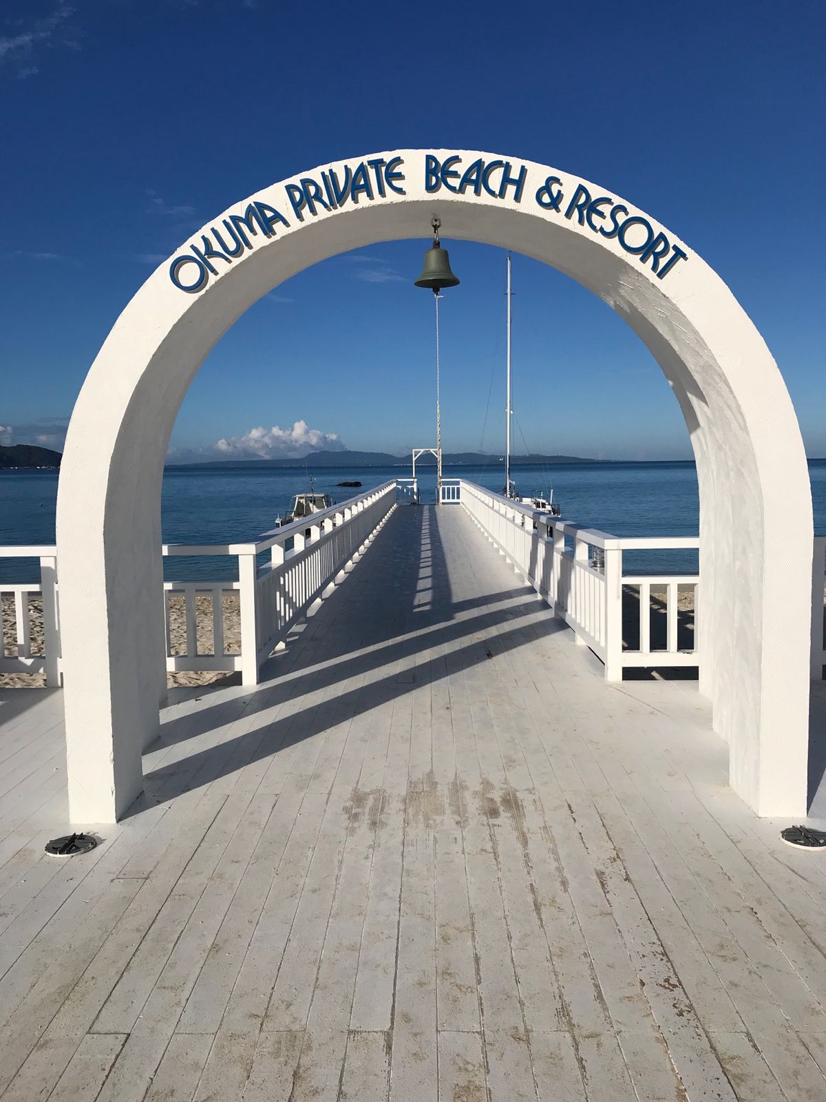 オクマリゾートのプライベートビーチ