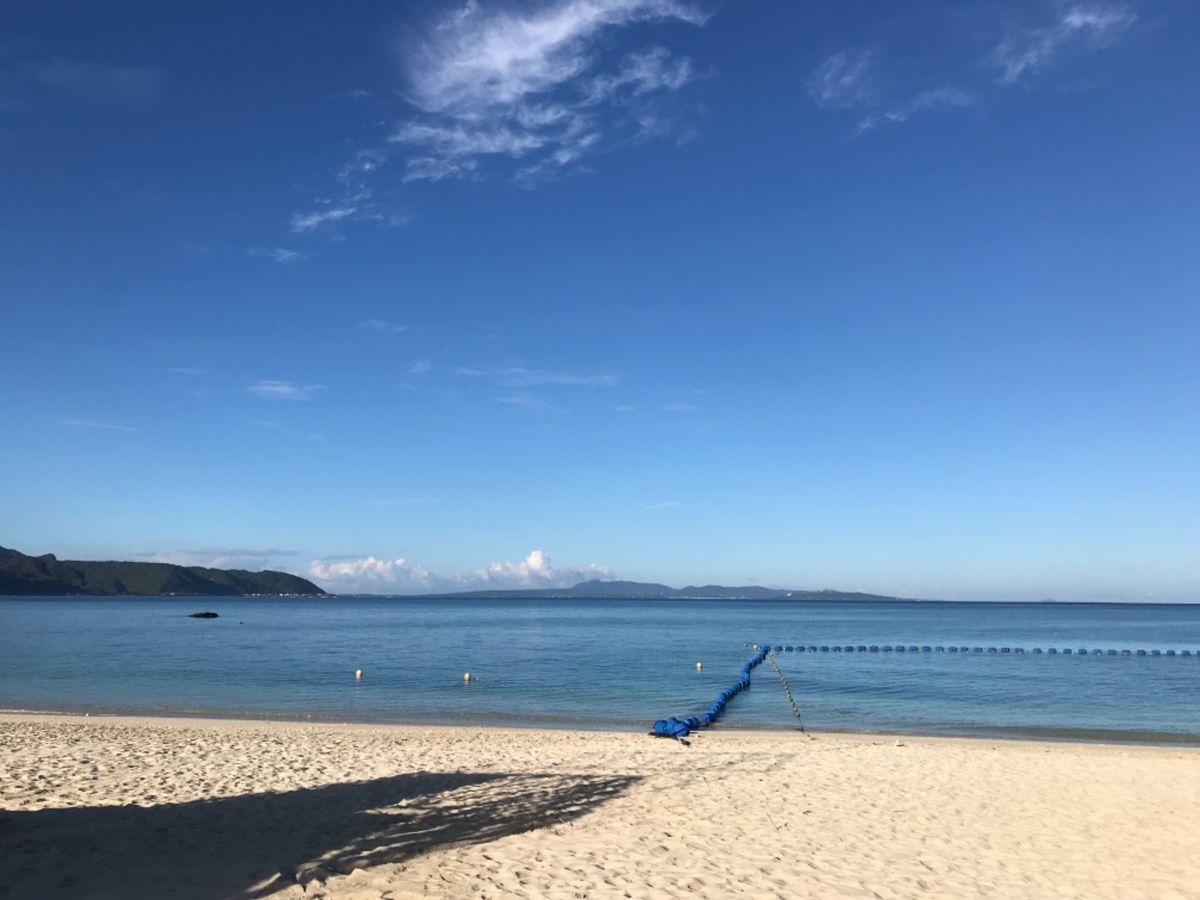 オクマリゾートのプライベートビーチ