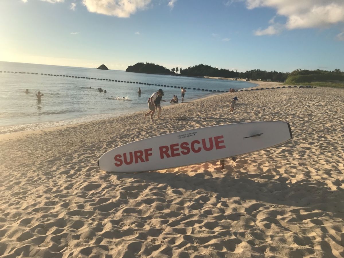 オクマリゾートのプライベートビーチ