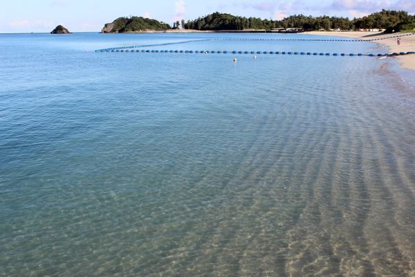 日本・沖縄「沖縄 オクマリゾートの旅」の写真：オクマリゾートのプライベートのビーチ