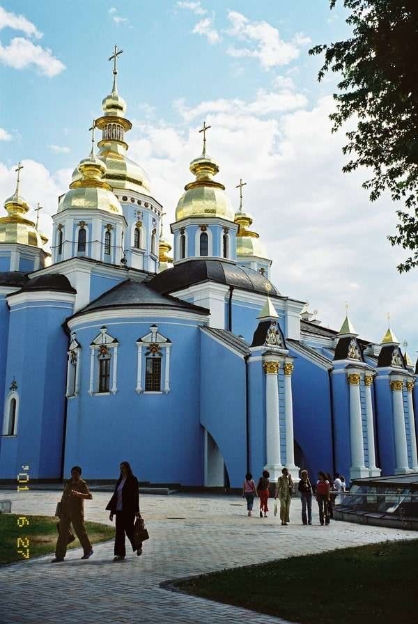 ウクライナ・キエフ「2005年 ウクライナ オレンジ革命直後 ユーシェンコ政権下のキエフ」の写真:聖ムィハイール黄金ドーム修道院