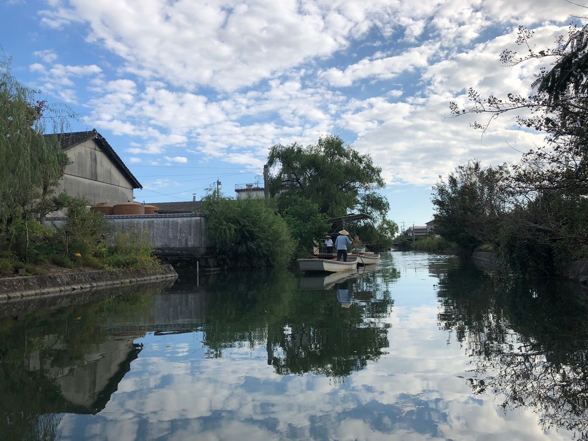 柳川下りと蒸籠蒸し。
