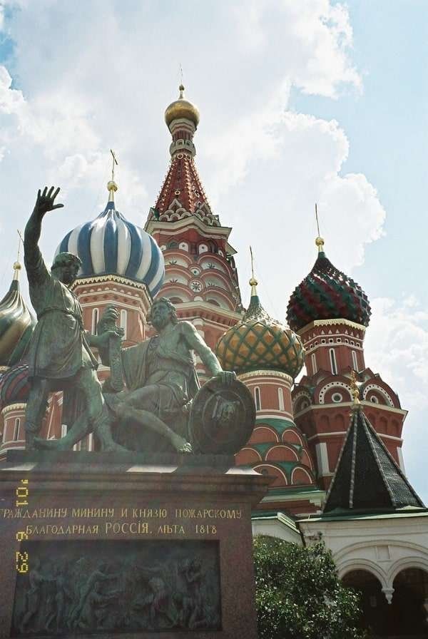 ロシア連邦・モスクワ「2005年 ロシア　過去の共産主義の凝縮、モスクワ市内散策 」の写真：聖ワシリイ大聖堂