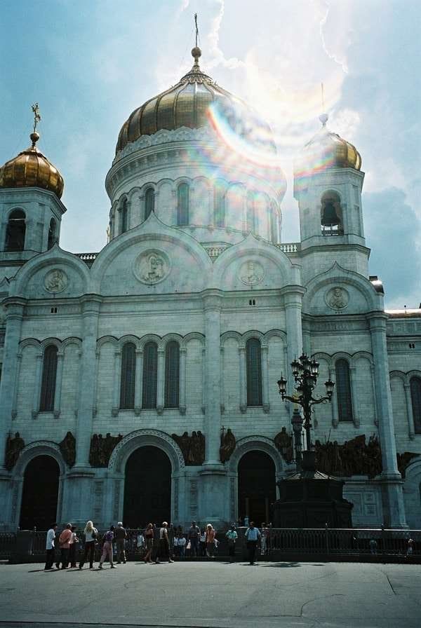ロシア連邦・モスクワ「2005年 ロシア　過去の共産主義の凝縮、モスクワ市内散策 」の写真：救世主ハリストス大聖堂