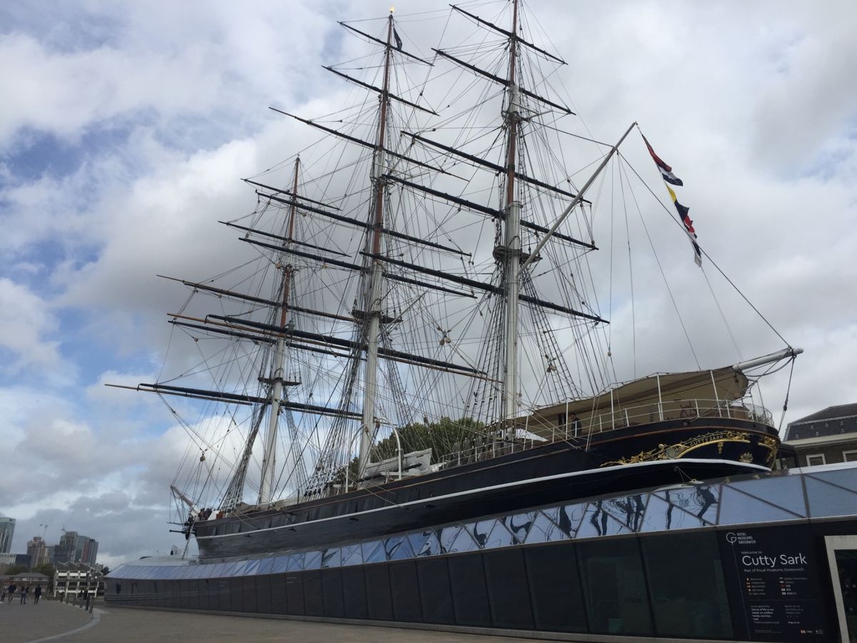 グリニッジにも初めて行った。子午線も跨いだよ！