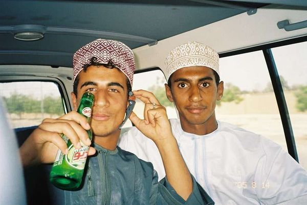 オマーン・マスカット「2005年 オマーン首都マスカットのんびり。」の写真：海に連れて行ってもらいます。

