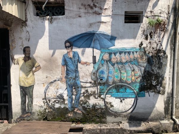 マレーシア・ペナン島・ジョージタウン「マレーシア、ペナン島、ジョージタウン」の写真：ウォールアート！